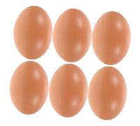 NUOBESTY 6Pcs Foam Simulated Eggs for Crafts Faux Decorative Egg Models for Photography Posing Props for Easter Farm Play and Party Decoration