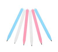 NUOBESTY 6pcs Lcd Tablet Writing Stylus Pens Replacement Drawing Stylus for Drawing Pads High Precision Pressure Sensitive Digital Pen Set for Artists and Students White Light Blue Light Pink