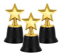 NUOBESTY 6Pcs Mini Star Trophy Awards, Star Trophies Reward Prizes Trophy Gold Award Trophies for Kids Party Favors Competition Ceremony Party Trophies