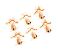 NUOBESTY 6pcs Orange Resin Goldfish Charms for Jewellery Making, Versatile Multipurpose Fish Pendants Refined Texture, for Bracelets, Necklaces, and Casual Outings DIY Projects