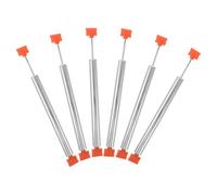 NUOBESTY 6Pcs Orange Soft Close Trash Can Dampers with Dual Direction Gas Spring Piston for Kitchen and Office Waste Bin Accessories