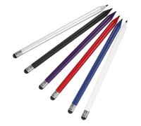 NUOBESTY 6pcs Pencil-shaped Stylus Pens for Touch Screens Dual-use Capacitive Touchscreen Stylus for Smartphones and Tablets Precise Control for Drawing Writing and Navigation in Multiple