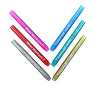 NUOBESTY 6pcs Plastic Paint Marker Pens Versatile DIY Art Supplies for Wine Glasses Wood Fabric and More Creative Markers for Scrapbooking and Crafting