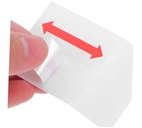 NUOBESTY 6pcs Red Double Arrow Directional Sign Decals High Visibility Warning Stickers Peel and Stick Safety Marking for Floor and Wall Traffic Flow Guidance
