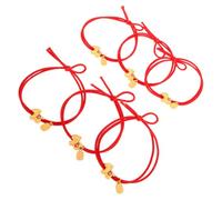 NUOBESTY 6pcs Red Hair Tie and Women with Secure Hold and Versatile Usage, Decorative Elastic Hair Accessories Featuring Festive Design for Daily Wear and Chinese New Year Celebration