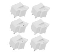 NUOBESTY 6pcs Refrigerator Door Light Switch Feet Momentary Push Button Normally Closed Fridge and Freezer Replacement Easy Installation Compatible with Models