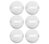 NUOBESTY 6pcs round Powder Puff Set, Delicate Cotton Wool and Sponge Makeup Applicators, Portable and Handy for Foundation and Loose Powder Application, for Daily Cosmetic Use