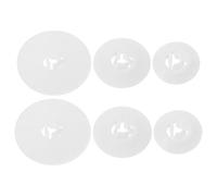 NUOBESTY 6pcs Sewing Machine Spool Pin Covers Set Small, Medium, Large Plastic Caps for Consistent Performance in Home and Commercial Embroidery Machines