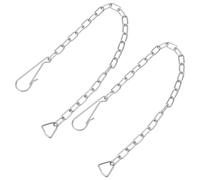 NUOBESTY 6Pcs Stainless Steel Universal Toilet Flapper Lift Chains Flush Valve Pull Replacement Kit Compatible with Toilet Handle for Bowl Flusher Maintenance