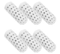 NUOBESTY 6pcs Toilet Brush Bristle Holder Replacement Brush Bristle Organizer Refill, White Abs, Easy Attachment, for Bathrooms at Home and Hotel