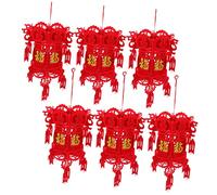 NUOBESTY 6pcs Traditional Lantern Ornaments Festive Home Decor for Year Party Decorations Durable Lanterns for Spring Festival Celebrations