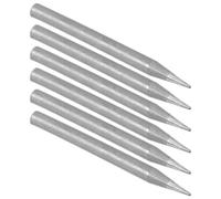 NUOBESTY 6Pcs Universal Temperature Controlled Pointed Soldering Iron Tips for Welding Stations - Replacement Conical Solder Tip Set for Home and Workshop Use