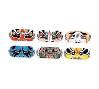 NUOBESTY 6Pcs Webcam Cover Set Beijing Facial Makeup Pattern Adhesive Design for Laptop and Tablet Protects Against Lightweight and Durable Webcam Cover