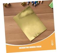 NUOBESTY 70pcs Golden Mirror Cardstock Paper Sheets Metallic Gold Scrapbook Cardstock for DIY Handmade Cards Wedding Invitations Birthday Decorations Cut and Fold Craft Paper