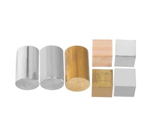 NUOBESTY 7pcs Metal Cube Group for Science Experiments Iron Aluminum Density Cubes for Chemistry and Maths Lab