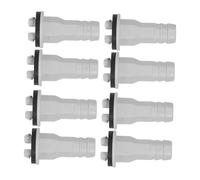 NUOBESTY 8 Pcs Air Conditioning Drain Hose Adapter Straight Connector Weatherproof Ac Drain Fitting for Mini Split and Window Air Conditioner Replacement Kit