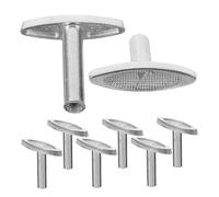 NUOBESTY 8 Pcs Metal Music Box Winder Keys T-Shape Replacement Clockwork Mechanism for DIY Windup Jewelry and Standard Musical Movement Kit