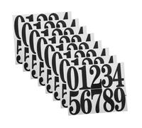 NUOBESTY 8 Sets Self Adhesive Address Numbers for Mailbox and Door Weather Resistant Black Vinyl Stickers with Strong Adhesive Visibility for Home and Office Exterior Use