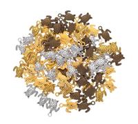 NUOBESTY 80Pcs Antique Sea Turtle Charms Vintage Alloy Pendants for DIY Jewelry Making for Necklaces Bracelets Earrings Mini Tortoise Craft Accessories Multiple Colors