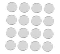 NUOBESTY 80pcs Clear Plastic Coin Holders with Crescent Lid Edge Transparent Round Capsules for Collectors Dustproof Coin Storage Containers for Display and Protection