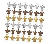 NUOBESTY 80pcs Unique Sea Turtle Charms Vintage Alloy Pendants for Diy Necklaces Earrings Bracelets Jewelry Making
