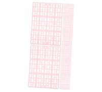 NUOBESTY 8pcs Anti-skid Drainage Plastic Pet Cage Mats Pink Bunny Feet Cage Foot Cushions for Rabbit Bathroom Use