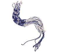 NUOBESTY 8Pcs Blue and White Tallit Tzitzit Strings Set, Jewish Prayer Shawl Tassels Replacement for Synagogue Tallit, Traditional Decorative Tassels for Men’S Religious Garments