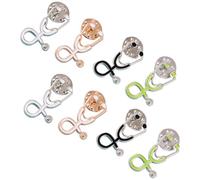 NUOBESTY 8pcs Creative Alloy Stethoscope Brooches for Nurses and Doctors with Cartoon Brooch Design, Strong and Don’t Tear Clothes, for Graduation Season and Formal Occasions