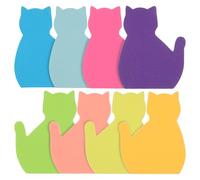 NUOBESTY 8pcs Cute Self-stick Memo Pads with 30 Sheets Each, Reliable Sticking Paper Notes for Project Planning, for Home, Office, and Classroom Supplies