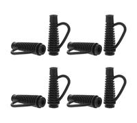 NUOBESTY 8pcs Flexible Hair Dryer Power Cord Bend Guard Sleeve with Hanging Loop Rubber Cable Protector Accessory for Preventing Cord Damage