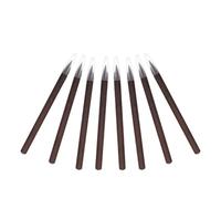 NUOBESTY 8pcs Inkless Eternal Wooden Pencils Metal Tip, No Sharpening Needed, Precision Writing for School and Halloween, Smooth Non-smudge Artist Drawing Tool