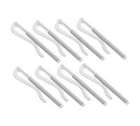 NUOBESTY 8pcs Metal Money Clip Replacement Bars Spring Loaded Wallet Inserts for Bifold Credit Card Holders Tool Installation for Wallet Repair and DIY Accessories