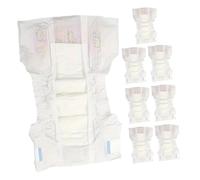 NUOBESTY 8pcs Mini Doll Diapers Realistic Cloth Underpants for Newborn Doll Pretend Play Accessories for Learning Parenting Skills