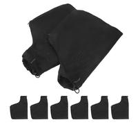 NUOBESTY 8pcs Miter Saw Dust Collector Bags for 255 Model with Zipper and Wired Adjustable Stand, Universal Dust Bag for Belt Sander and Planer, Black Cloth Material, Versatile