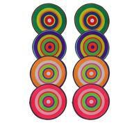 NUOBESTY 8pcs Portable round Game Mat for Classroom and Kindergarten Use | Polyester Build, Bright Finish, Easy Storage, Flexible Seating for Family Gatherings and Students