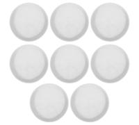 NUOBESTY 8pcs Round Reusable Stepping Stone Mold - Plastic Outdoor Concrete Paving Stone Mold for Garden Pathway Landscaping and Polished Look White