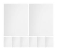 NUOBESTY 8pcs Self-Adhesive Vinyl Siding Patch Kit for Exterior Wall Repair, PVC Material, 7.87x5.9 Inch, Prevents Dust Accumulation, for DIY Wall Patch Sticker and Renters