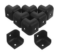 NUOBESTY 8pcs Sturdy Plastic Guitar Corner Guards Speaker Corner Protectors with Easy Installation for Wear-resistant Musical Instrument Amplifier Protection