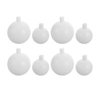 NUOBESTY 8Pcs White Plastic Globe Lampshades 6Cm 8Cm Spherical Wedding Aisle Light Covers Decorative Replacement Shades for Party Lighting