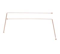 NUOBESTY 9% Pure Copper Dowsing Rods 2pcs Double-ended Probe Balls Water Divining Tools for Treasure Hunting, Ghost Detection, and Submersion Use