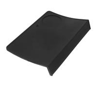NUOBESTY 90° Corner Espresso Tamper Mat, Black Silicone Coffee Counter Pad | L-shaped Edge Cushion with Anti-slip Grooves, for Café Counters, Marble, Granite or Wood Surfaces