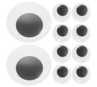 NUOBESTY 90Pcs Glow in The Dark Plastic Doll Eyes 20Mm Self-Adhesive Craft Eyes for Halloween Decorations, Stuffed Animals, DIY Doll Making Accessories