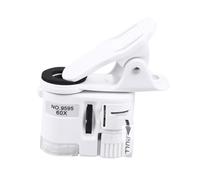 NUOBESTY 9595w Mini Portable Mobile Phone Magnifying Glass LED Light High Magnification Microscope for Taking Close-up Pictures Smartphone