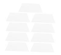 NUOBESTY 9pcs White Eva Refrigerator Liner Mats 45x30cm Waterproof Oil-proof Fridge Shelf Liners for Kitchen Cabinets and Freezer Drawer Organization