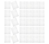 NUOBESTY A5 7-Hole Plastic Binder Photo Album Refill Pages, 80 Single-Sided Pocket Protectors for Office and School Storage
