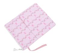NUOBESTY A5 Floral Book Sleeve Cover with Zipper and Front Pocket, Reusable Polyester Book Protector for Journals and Stationery, Easy to Carry Artistic Cloth Sleeve for Travel and Daily