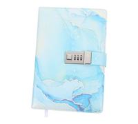 NUOBESTY A5 Locked Diary Notebook Combination Lock Marble Pattern for Adults Office Use Secure Writing Notebook