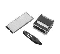NUOBESTY Abs Self Inking DIY Stamp Kit with Tweezers and Detachable Dial Office and Business Text Marking Tool for Address Message and Crafting Projects
