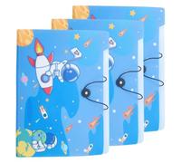 NUOBESTY Accordion File Folder Organizer to Keep Papers Neatly Stored 3pcs Large Capacity with Multiple Layers Abs Plastic Expanding Document Organizer for Study and Business