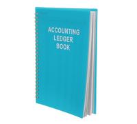 NUOBESTY Accounting Ledger Book with Monthly Income and Expense Planner Layout, Paper and Pp Material, for Personal Bookkeeping and Small Business Transaction Management, Green Cover,